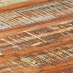 vidaXL Coffee Table White 26.8"x26.8"x11.8" Solid Reclaimed Wood