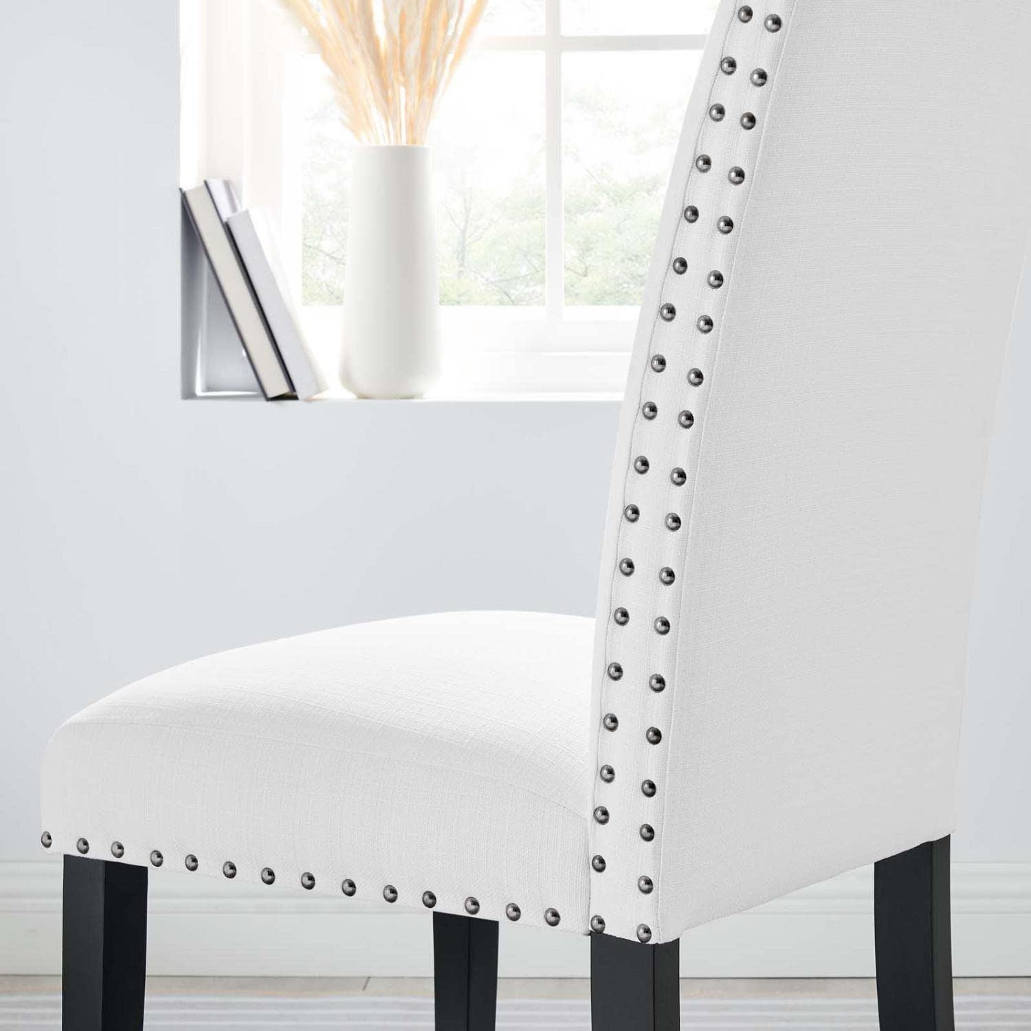 Modway Parcel Chair, White 24 X 19 X 39