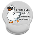Limkrian Funny Duck Ergonomic Mouse Pad With Wrist Rest, Mouse Pads For Desk, Gaming Mouse Pad Wrist Support, Cute Mousepad With