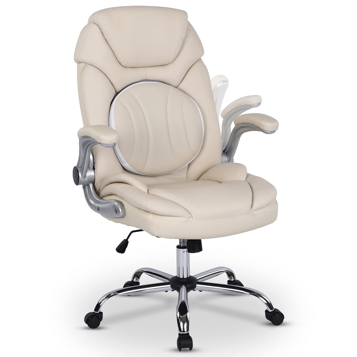 Comermax Modern Executive Office Chairs With Lumbar Support90-120 Degree Rocking Managerial Chairergonomic Pu Leatherhomeofficed