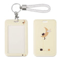 Shiningeyes Id Card Badge Holder Key Chain With Metal Keyring, Plastic Slide Open With Id Window For Women Men Girls Students,Ca
