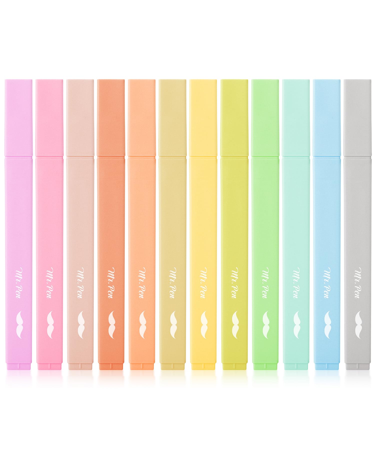 Mr. Pen- Aesthetic Highlighters, 12 Pcs, Chisel Tip, Macaron Colors, Cute Highlighters Assorted Colors, Bible Highlighters And P