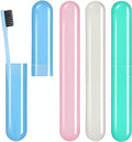 Zulaxy Plastic Toothbrush Container Cover Cap Holder for Adults and Family Pack of 4, Travel Brush Cap, Outdoor, Home Use, Prote