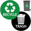 Sukh 6 Pack Recycle Sticker for Trash Can Large Sign Garbage Recycling Sticker Reuse Recycle Vinyl Perfect for Kitchen Necessity