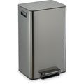 SimpliMagic 13 Gallon / 50L Step Trash Can, Infinity Edge, Black