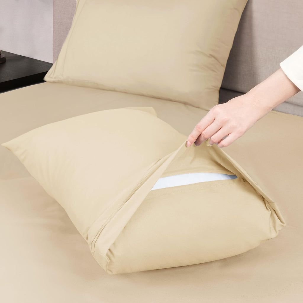 Mejoroom Full Size Sheet Set - Soft Microfiber Bed Sheets - Deep Pocket Fitted Sheet, Breathable, Soft, Wrinkle & Fade Resistant