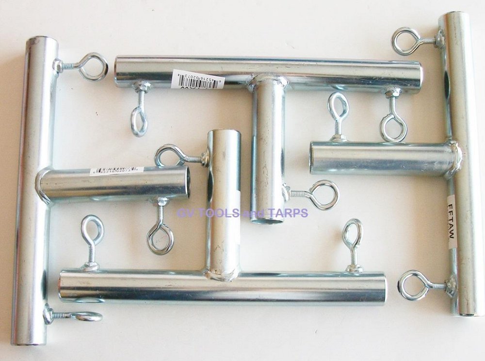 4Pcs 3 Way T Shaped 1' Canopy Fitting (Ftb) - Fits 1' Emt Pipe That Has An Outer Diameter Of 1 3/16'