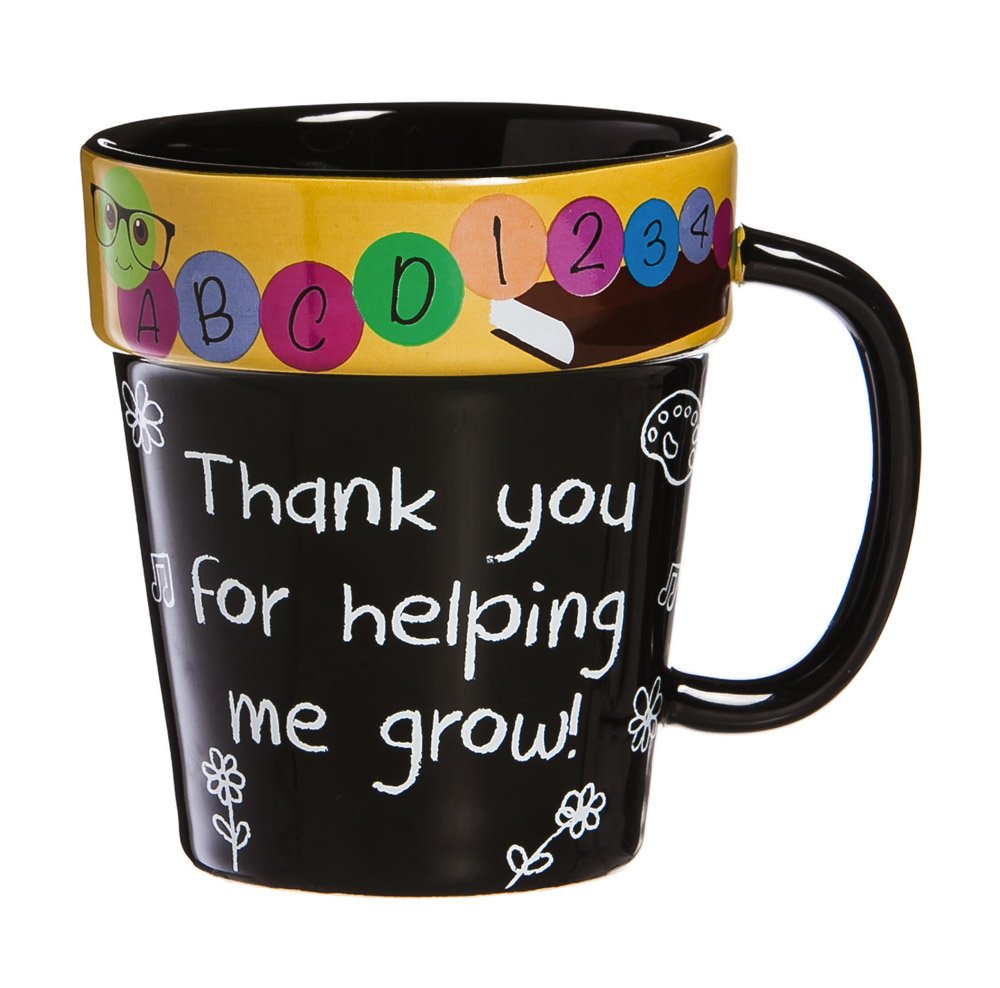 Cypress Home Thank You For Helping Me Grow! Teacher Terra Cotta Coffee Cup