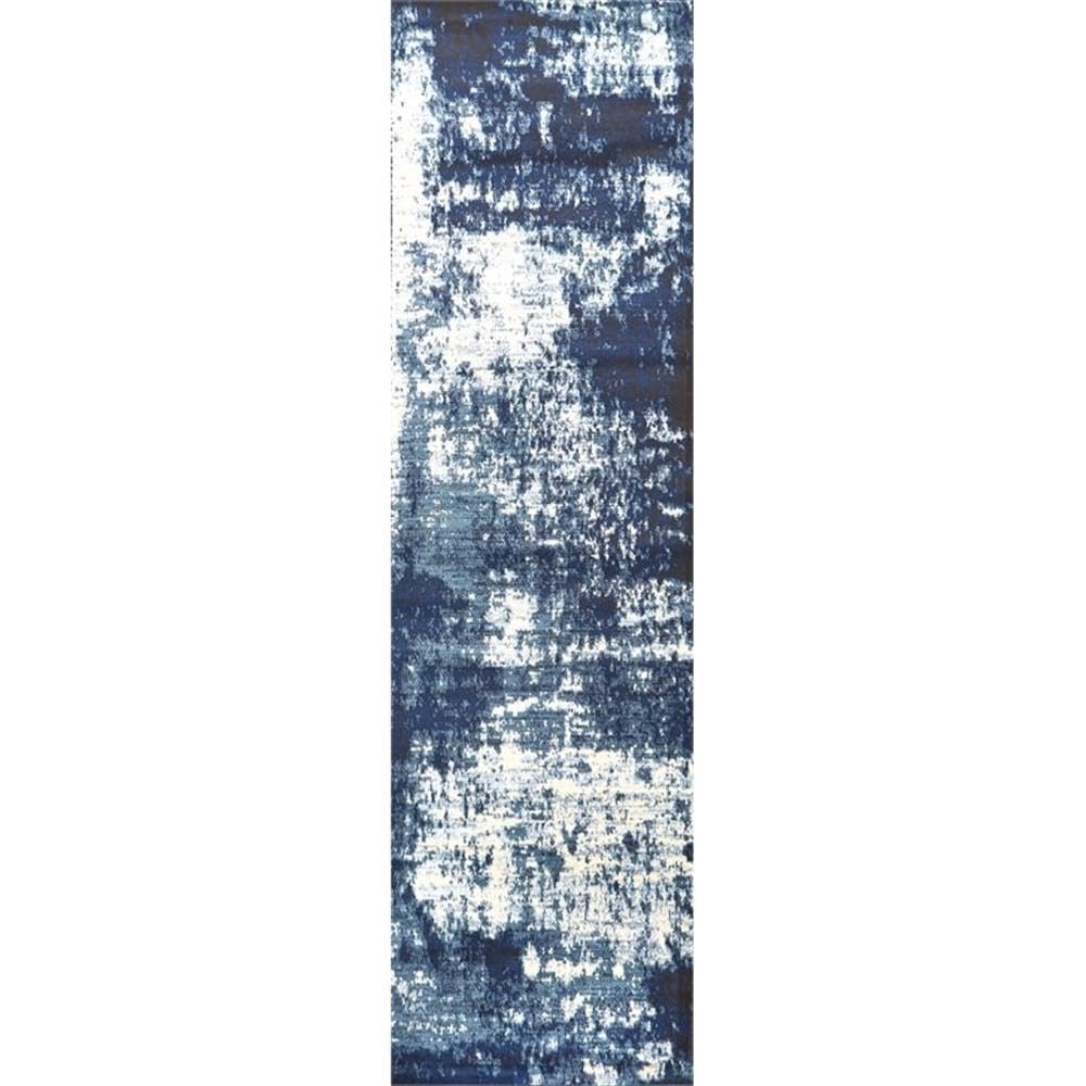 Alora Decor Swagger 2'3&quot; X 7'7&quot; Blue/Ivory/Lt. Blue/Medium Blue/Dk Blue Area Rug