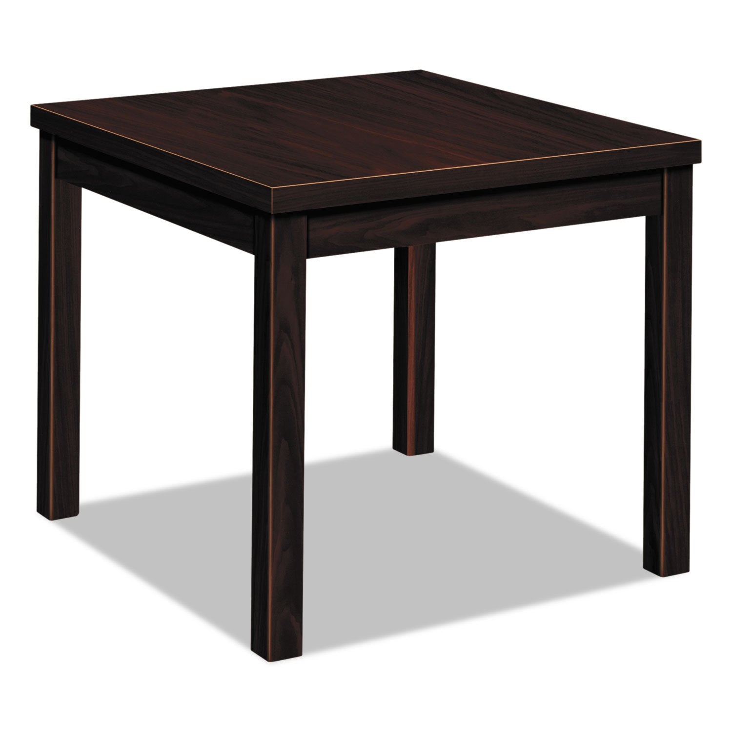 HON 80192NN Laminate Occasional Table, Square, 24w x 24d x 20h, Mahogany