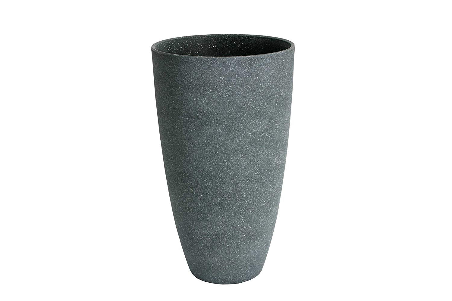 Algreen 43229 Curved Tall Vase Planter, Weathered Grey