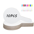 Zpoyot 18Pcs Dry Erase Answer Paddles With Markers Thickened Handheld Double Sided Paddles Mini White Boards Small Dry Erase Sig