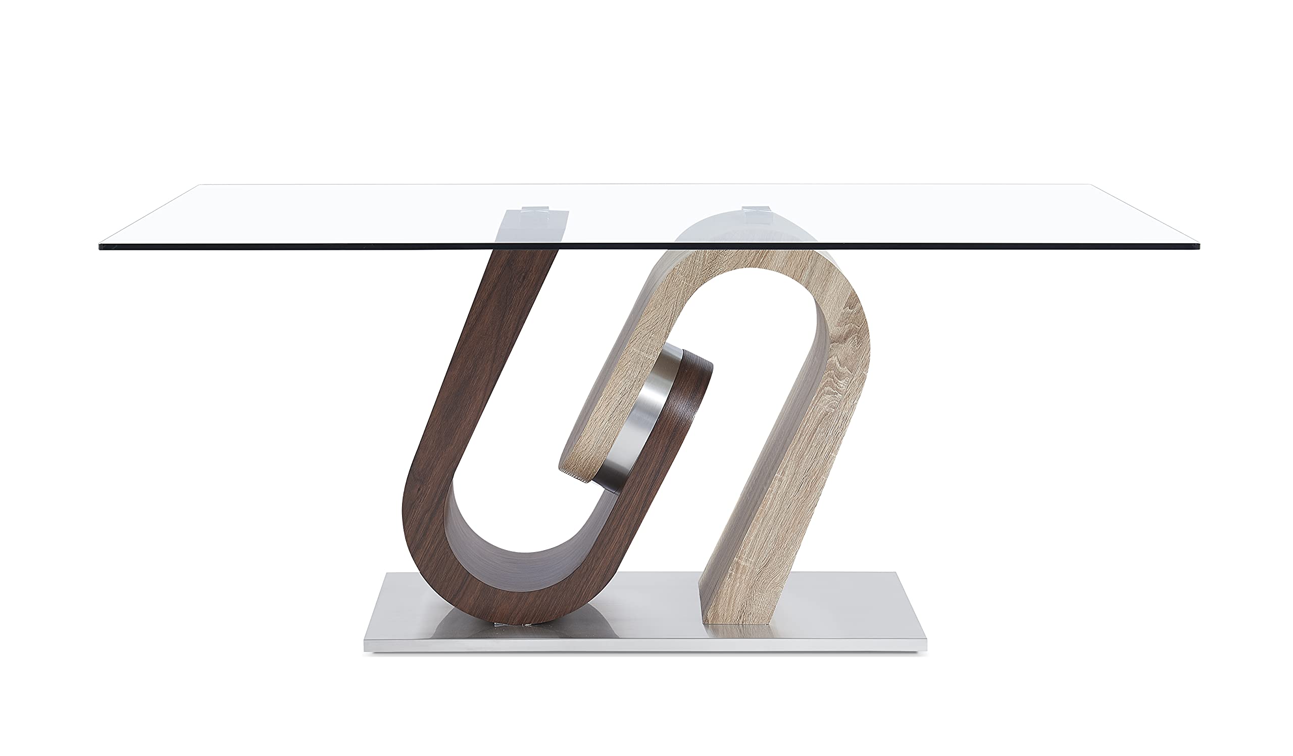 Global Furniture Usa Dining Table, Walnut Oak