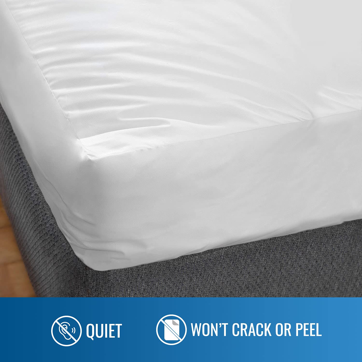 Dmi Waterproof Queen Mattress Protector, White, Pack Of 24