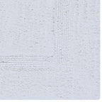 Better Trends 100% Cotton Lux Collection Bath Mats, White Bath Mat - Tufted, Reversible & Absorbent & Machine Washable Bath Mats