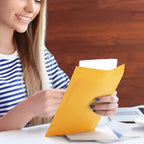 Packbabol Kraft Bubble Mailers 4X8 Inch 50 Pcs,Small Self-Sealing Mail Shipping Bags,Yellow Padded Envelopes #000