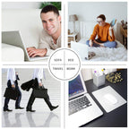 Honkid Metal Aluminum Mouse Pad, Office And Gaming Thin Hard Mouse Mat Double Sided Waterproof Fast And Accurate Control Mousepa