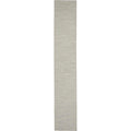 Nourison Positano Indoor/Outdoor Light Grey 2'2' X 10' Area Rug, Easy Cleaning, Non Shedding, Bed Room, Living Room, Dining Roo