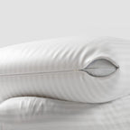 Niagara 2 Pack Queen Pillow Protectors With Zipper, Soft Quiet Cotton Sateen, Effective Dust Protection, Stay In Place Pillow Co