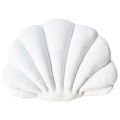 Yrxrus Seashell Pillow, White Shell Shaped Pillow, Outdoor Indoor Room Decor, Ocean Series Velvet Pillows, Throw Pillows For Pat