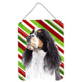 Caroline's Treasures SC9321DS1216 Springer Spaniel Candy Cane Holiday Christmas Wall or Door Hanging Prints Aluminum Metal Sign 