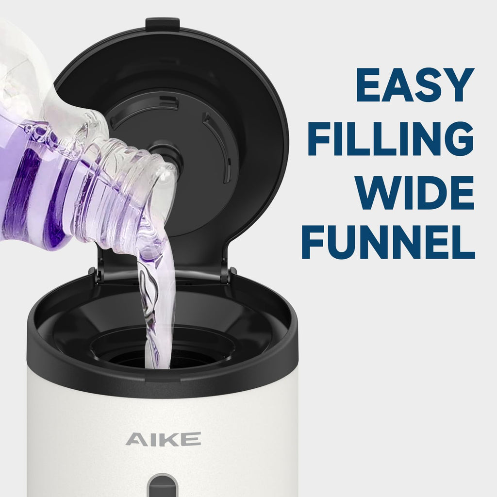 AIKE AK1205S Automatic Soap Dispenser Stainless Steel Off White 24oz