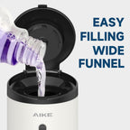 AIKE AK1205S Automatic Soap Dispenser Stainless Steel Off White 24oz