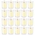 Set of 20 x 2.0 oz Votive Citronella Candles in Glass Cup Decorative Candle Yellow Citronella Tea Lights Indoor Outdoor Patio Sc