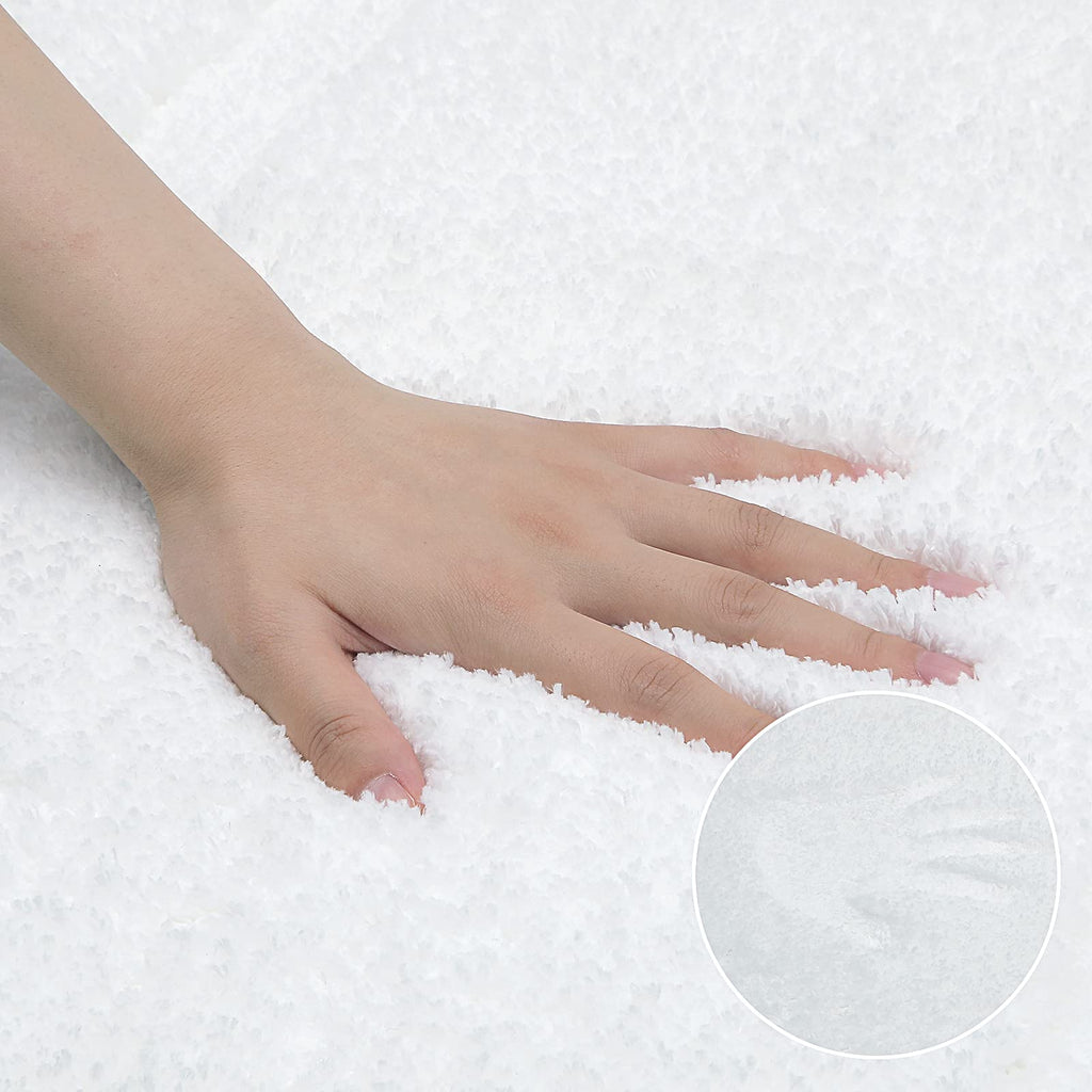 Shacos Bathroom Rugs Set Of 3 Soft Bath Mats With U Shape Toilet Rugs Absorbent Non Slip Washable Microfiber Bath Rugs Bathroom