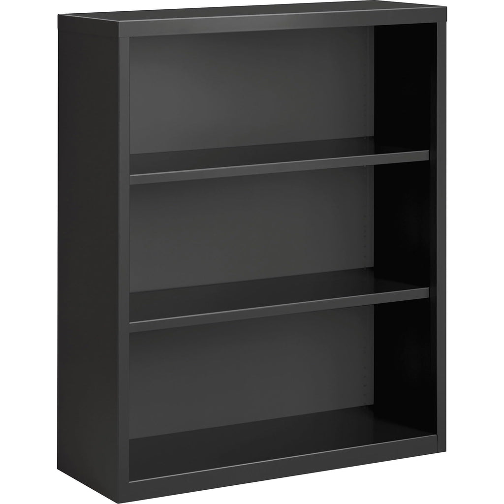 Lorell Fortress Series Charcoal Bookcase, 34.5" X 13" X 42"