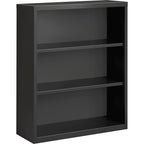 Lorell Fortress Series Charcoal Bookcase, 34.5" X 13" X 42"