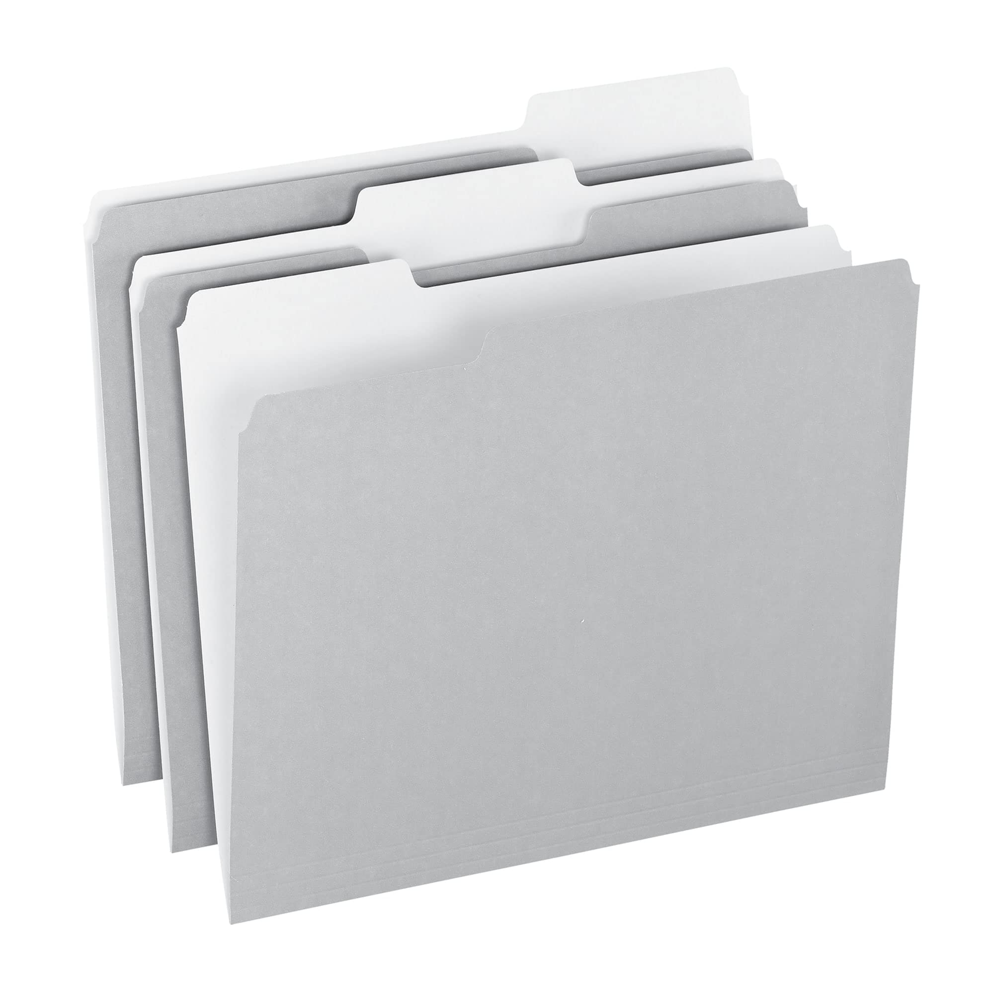 Office Depot Top Tab Color File Folders, 1/3 Cut, Letter Size, Gray, Box Of 100, Od152 1/3 Gra