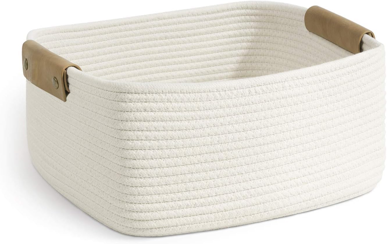 Chuna Cotton & Sons Cotton Storage Gift Basket, Rectangle Case For Closet, Packing, Wedding Packaging Organizer Box Jute Basket 