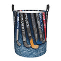 Ice Hockey Sticks Laundry Basket With Handles, Foldable Laundry Hamper Oxford Cloth Dirty Clothes Basket Waterproof Clothes Toys