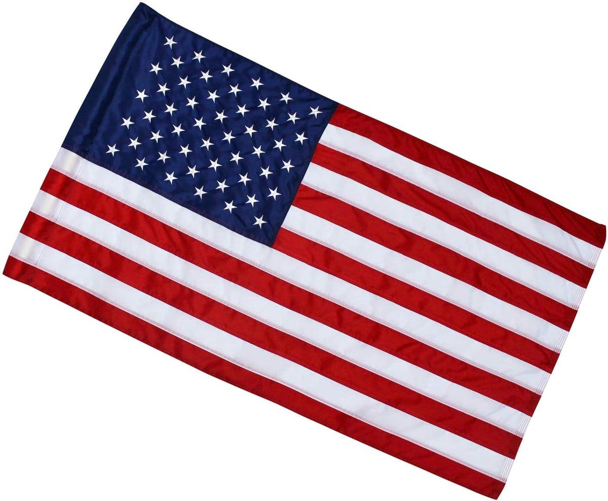 2.5X4 Ft American Flag (Pole Sleeve Flag) | 100% Made In Usa | 2.5'X4' Us Flag In Heavy Duty Outdoor Nylon - Uv Fade Resistant -
