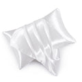 Hommxjf Satin Pillowcases With Zipper (20X36),King Size Pillowcases Set Of 2,White Silk Pillowcase For Hair And Skin