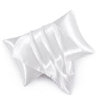 Hommxjf Satin Pillowcases With Zipper (20X36),King Size Pillowcases Set Of 2,White Silk Pillowcase For Hair And Skin