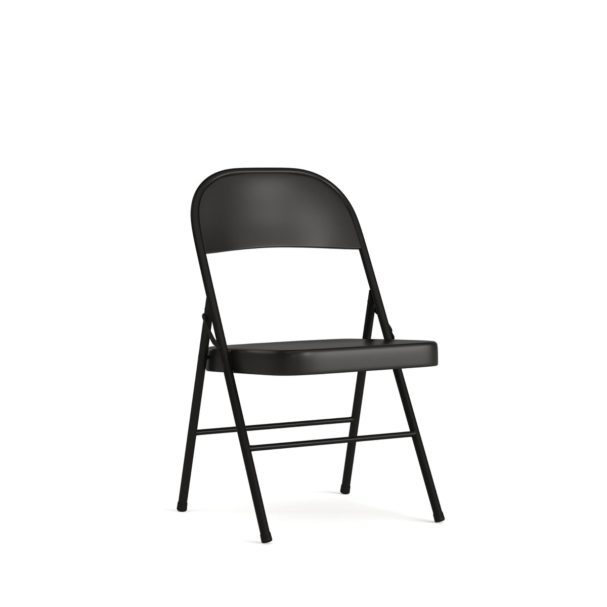 Flash Furniture Hercules Series Double Braced Black Metal Folding Chair