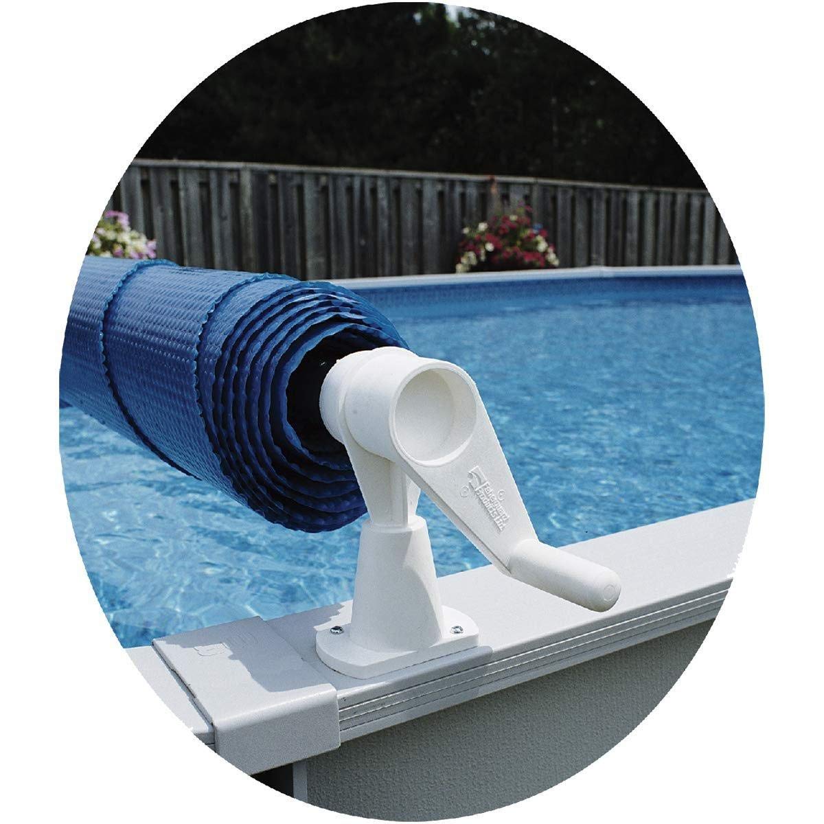 Feherguard Premium Above Ground Solar Cover Reel System Ends Only | For Above Ground Pools | Fits Round And Oval Pools