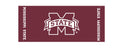 Collegiate Kwik-Covers Rectangle Plastic Table Covers, Bundle Of 2 (Mississippi State University, 8')