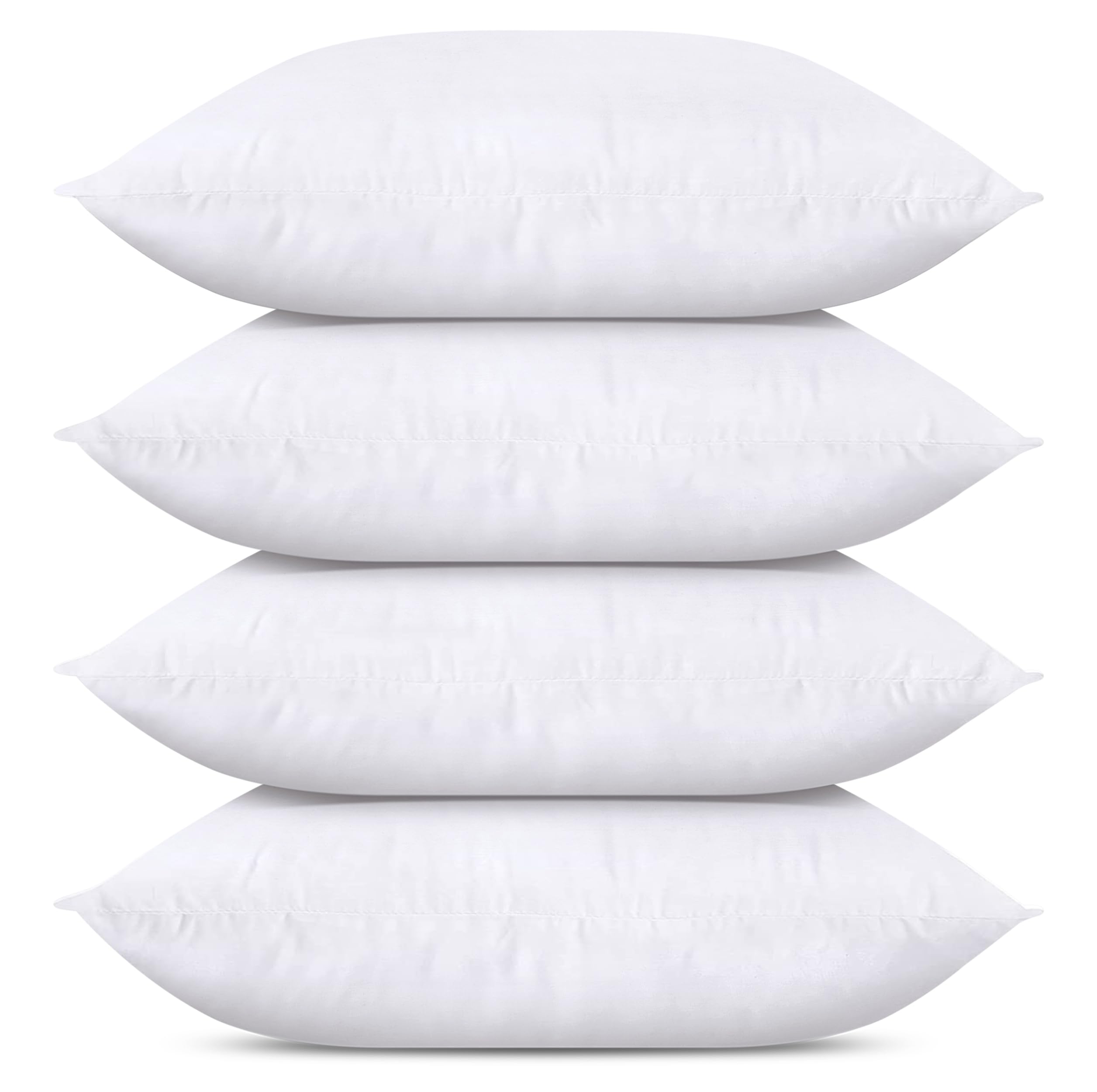 Utopia Bedding Throw Pillows (Set Of 4, White), 12 X 16 Inches Pillows For Sofa, Bed And Couch Decorative Stuffer Pillows