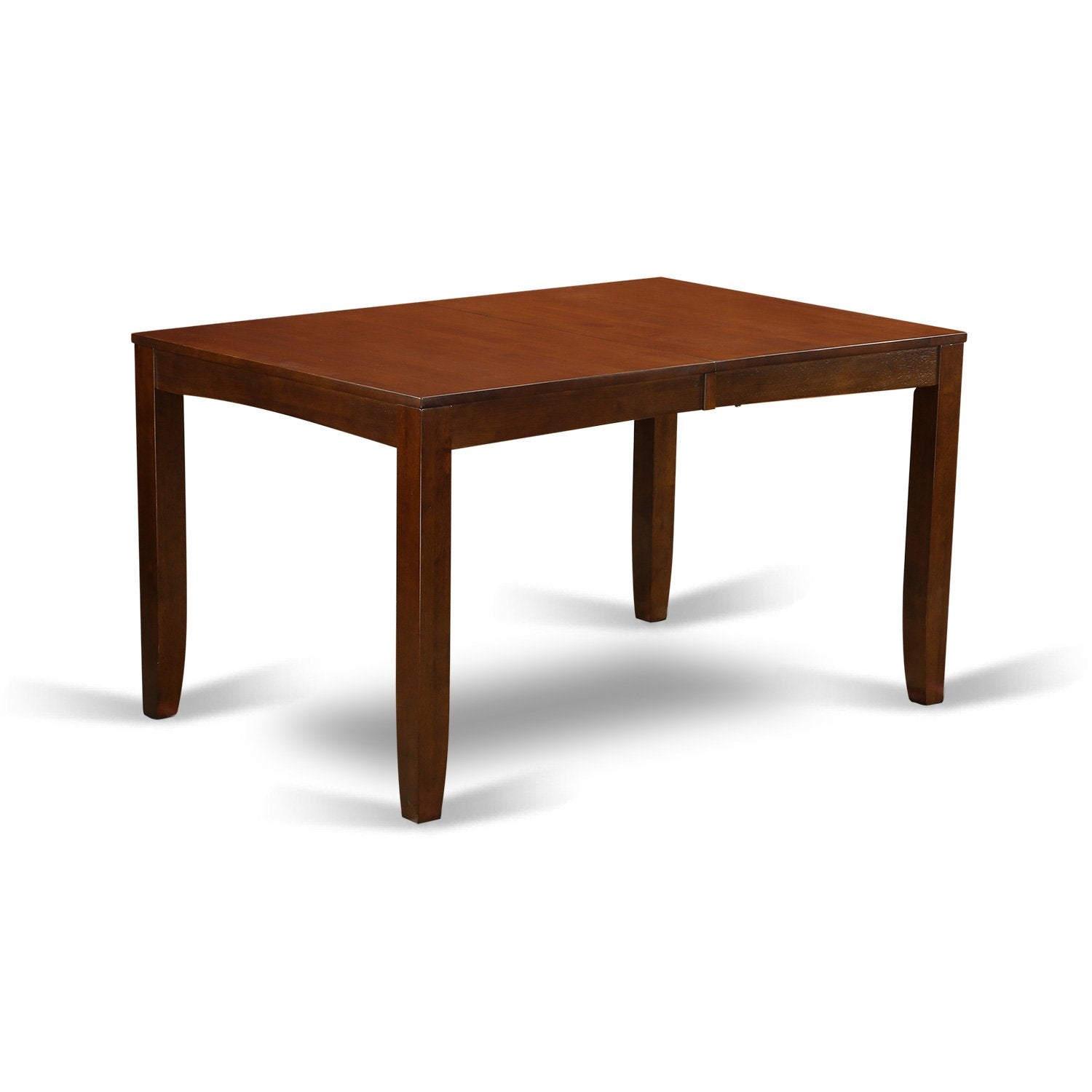 East West Furniture LYVA6-ESP-W Lynfield 6 Piece Kitchen Set Contains a Rectangle Table with Butterfly Leaf and 4 Dining Chairs with a Bench, 36x66 Inch