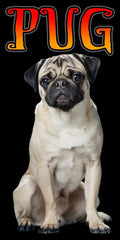 Island Gear Pug Beach Towel