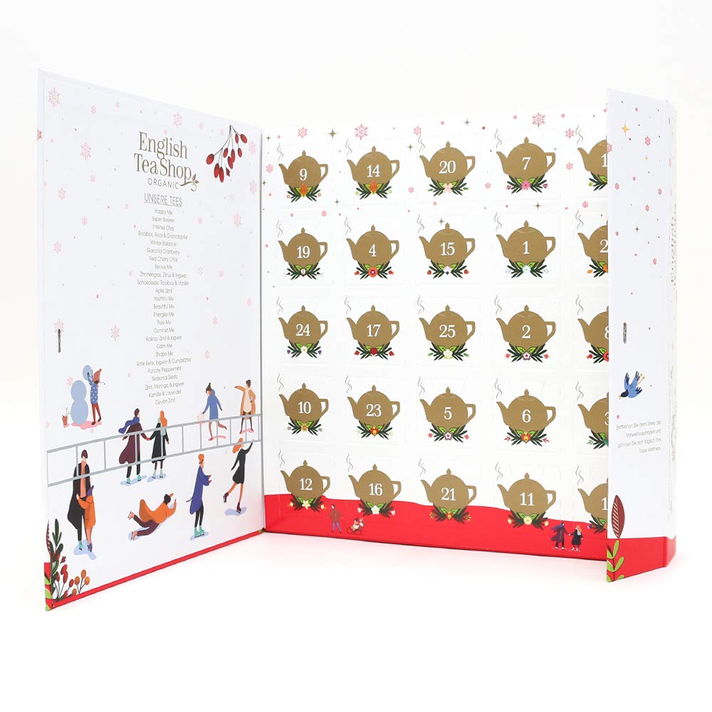 English Tea Shop Organic White Book Advent Calendar
