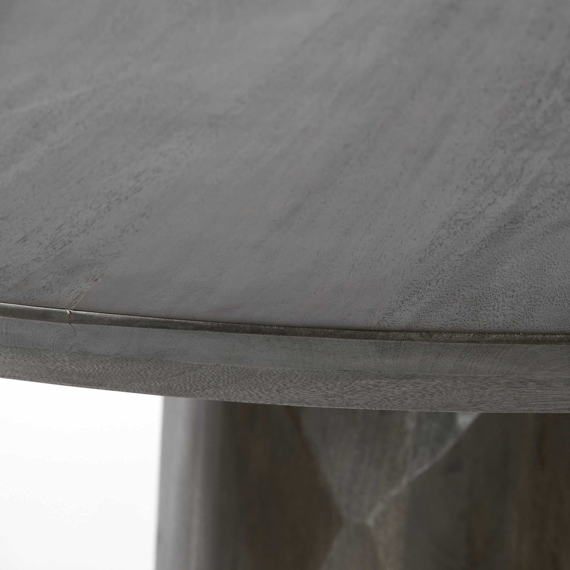 HomeRoots 60&quot; Round Brown Solid Wood Top and Base Dining Table