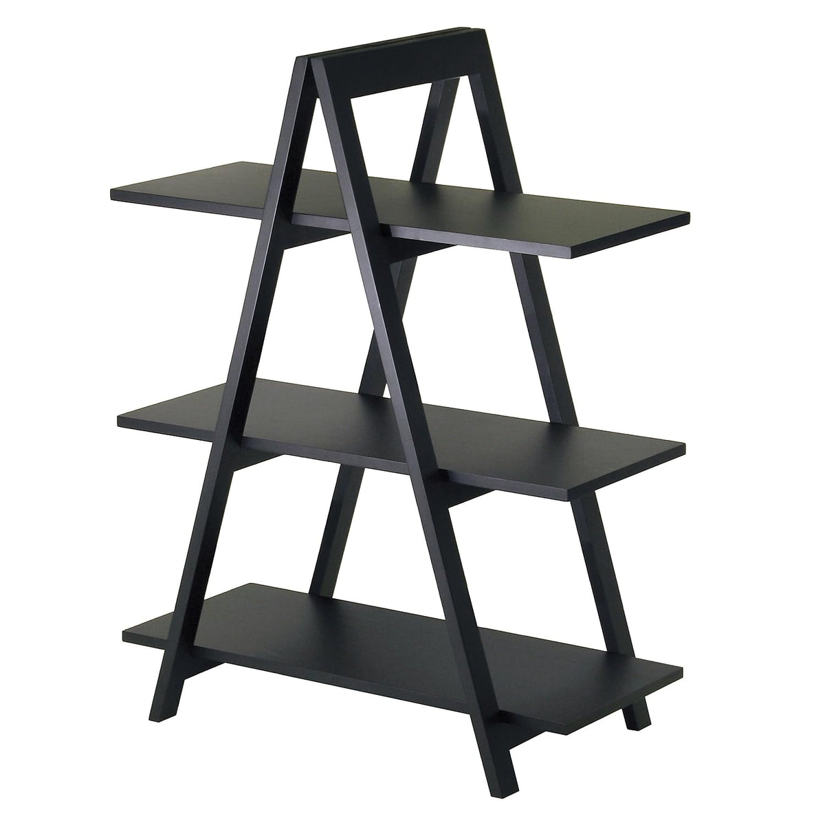 Winsome MDF A-Frame 3-Tier Shelf, Black (20130)