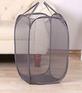 Kuber Industries Nylon Mesh Laundry Basket|Sturdy Material & Durable Handles|Netted Lightweight Laundry Bag (Multi)CTKTC21482