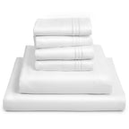 Mellanni Iconic Queen Sheet Set - 6-Piece Bed Sheets, (Including 4 Pillowcases), 16-Inch Deep Pocket, Easy Care, Extra Soft, Coo