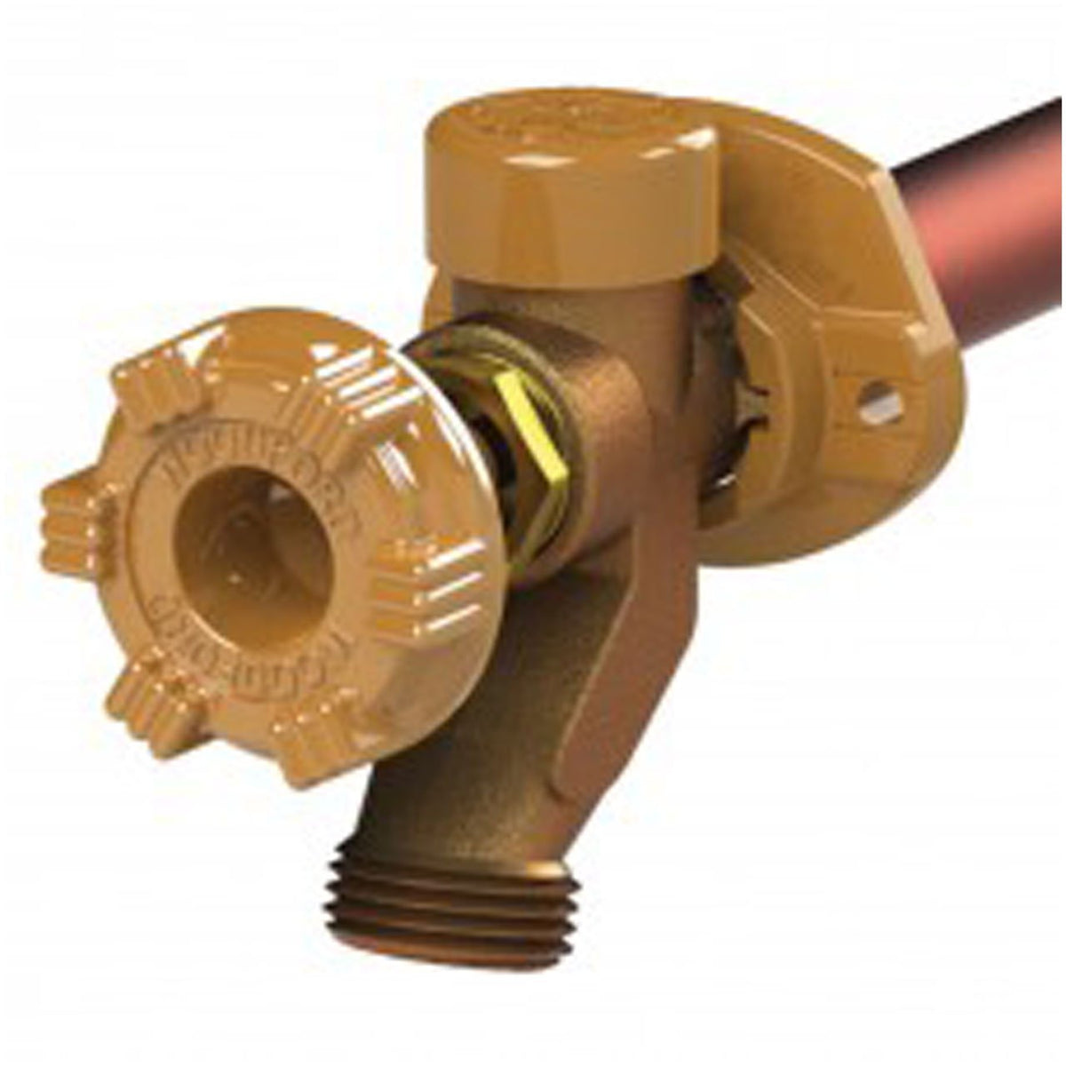 Woodford 17P-4-Mh Model 17 Wall Faucet, 4-Inch, P Inlet, Metal Handle,Bronze