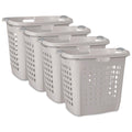 Sterilite Ultra Easy Carry Hamper, Laundry Basket Organizer, 4Pack